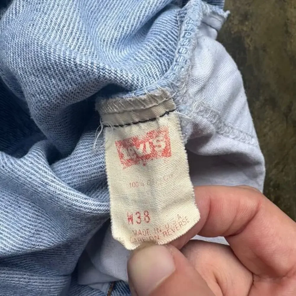 Vintage 90s Light wash Levis Orange Tab‎ Jorts